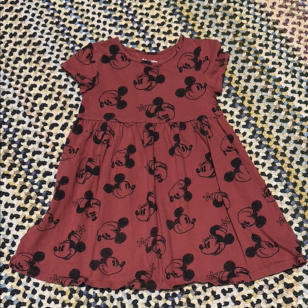 Mickey Mouse Kids Dress - Red